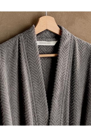 Madame Coco Nicola Kimono Erkek Bornoz Born0000000025 Antrasit