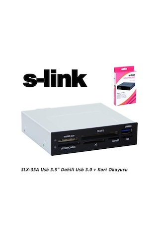 S-Link Slx-35A Usb 3.5Usb 3.0 Port + Kart Okuyucu