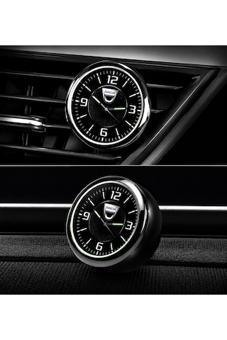 Dacia Logolu Fosforlu Torpido Saati Dekoratif Analog Oto Saat
