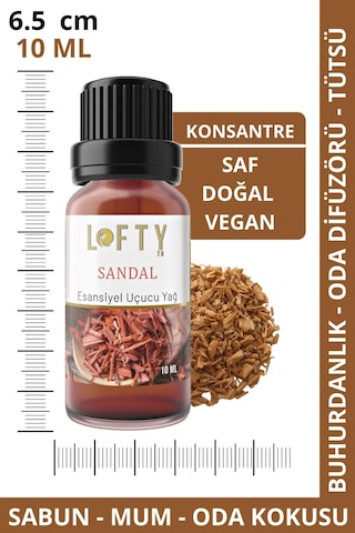 Lofty Sandal Uçucu Yağ Buhurdanlık Esansı Oda Kokusu 10 ML