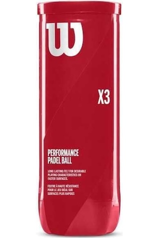 Wilson Performance 3'lü Padel Topu Wr8900801001 Renksiz Çok Renkli