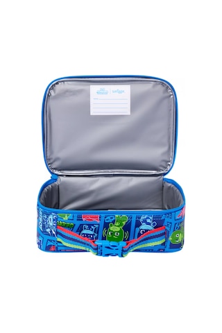 Smiggle Pj Masks Pija Maskeliler Isı Yalıtımlı Dikdörtgen Beslenme Çantası Mavi