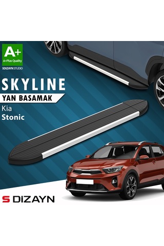 S-dizayn Kia Stonic Skyline Aluminyum Yan Basamak 173 Cm 2017 Üzeri A+ Kalite