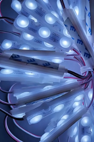 12 Volt 3 Lensli Samsung Modül Led Beyaz 10 Adet