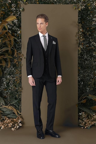 Efor Tk 887 Slim Fit Siyah Klasik Takım Elbise Siyah