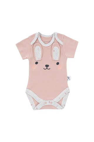 Gezenbebe Hero Bebekler İçin Nakışlı Kısa Kol Body 001