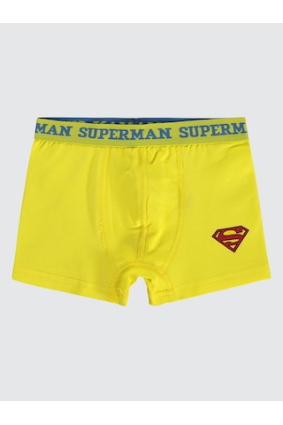 Süperman Erkek Çocuk 3'lü Boxer Set 2-10 Yaş Sarı