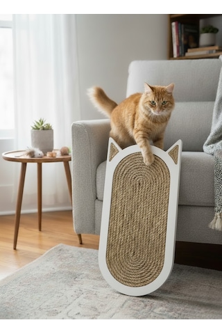 Duvara Monte Edilebilir Kedi Tırmalama Tahtası