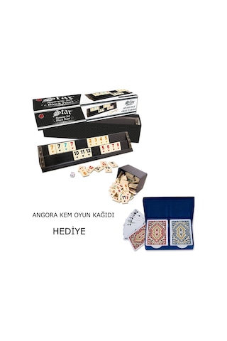 Star Siyah Inci Okey Takımı Kem Oyun Kağıdı