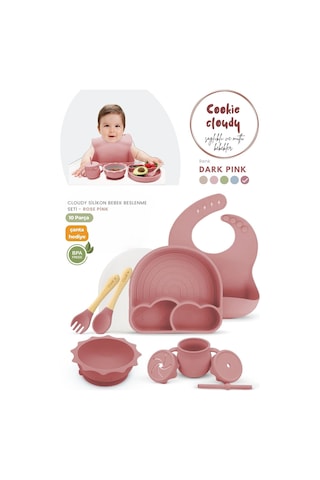 Kiwi Cloudy 11 Parça Full Silikon Bebek Beslenme Seti: Güvenli, Esnek, Bpa / Pvc İçermez