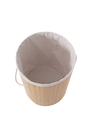 Ev Düzeni İçin Yuvarlak Bambu Kirli Sepeti Diğer