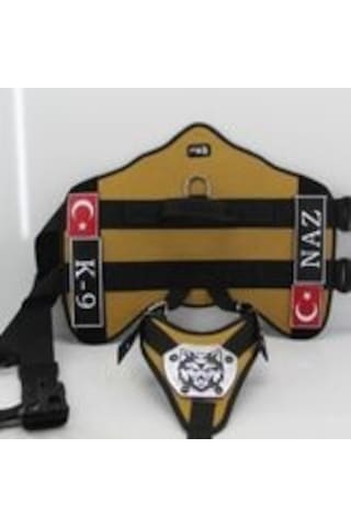 Mg Tasma K9 Göğüs ve Sırt Tasması Camel Kahverengi