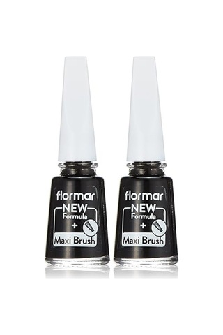 Klasik Parlak Bitişli Yüksek Pigmentli Oje Nail Enamel 313 Black Minimalism New 2 Paketi Diğer