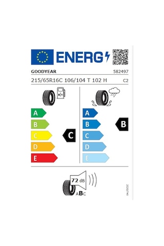 Goodyear 215/65R16C 106/104T 102H Efficientgrip Cargo 2 Yaz Lastiği 2026
