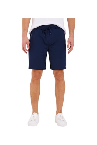 Adams Erkek Reflektör Logo Regular Fit Cepli Spor Şort Navy