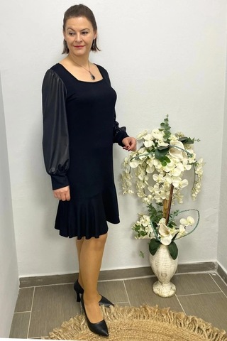 Mia Butik Kadın Siyah Queen Elbise Siyah