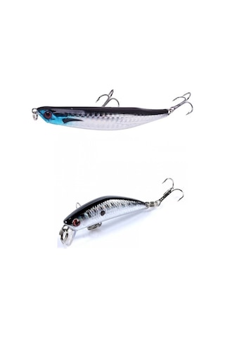 2 li Set Rapala Lures Yapay Suni Yem 8g.7cm Gümüş