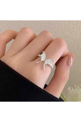 Kadınlar İçin Özel Olarak Tasarlanmış Benzersiz Düz Bantlı Yüzük No.11 Çok Renkli