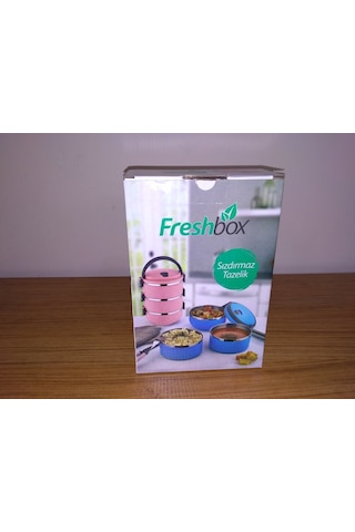 Freshbox 3 Katlı Sızdırmaz Vakumlu Yemek Termosu Sefer Tası