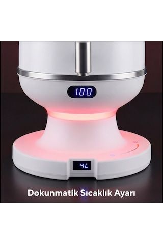 Kumtel HSAM-01 3.2 L Elektrikli Isı Ayarlanabilir Semaver