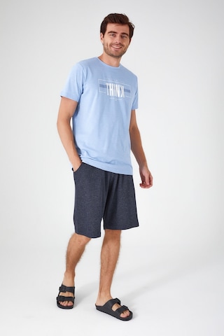 Arnetta Natural Bulut Mavisi Erkek Bermuda Takım 001