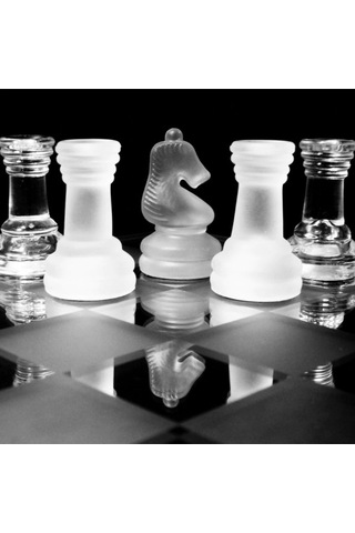 Cam Satranç Seti 20*20 cm