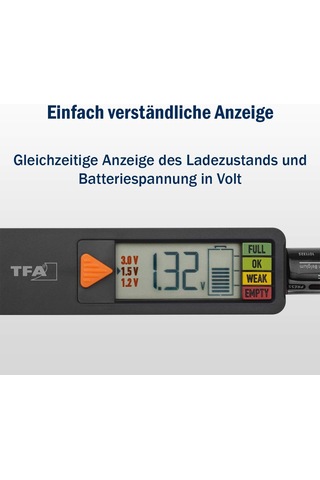 Lexroo Dostmann Pil Test Cihazı Batterycheck, 98.1126.01, Piller Ve Aküler İçin, Düğme Pil, Blok Pil