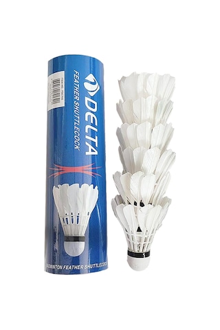 Delta Özel Kaz Tüyü Pratik Kutusunda 6 Adet Badminton Topu