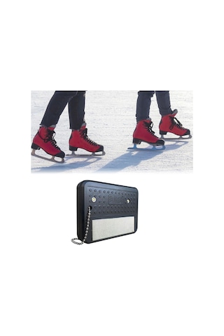 Homyl Buz Pateni Kenar Bıçak Bileyici Bileme Aleti Ev Hokeyi Siyah