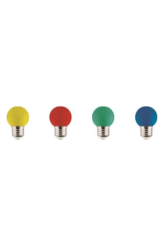 1 Watt Renkli Led Gece Lambası E27 Ampul