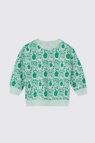 Panço Kız Çocuk Desenli Sweatshirt Mint