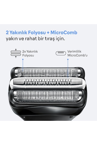 Braun Series 3+ Elektrikli Tıraş Makinesi, Kuru, 3000bt 1 Saat