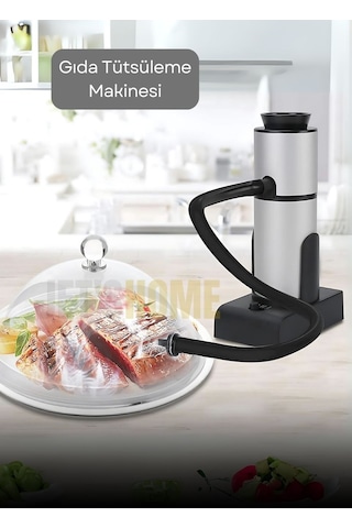 Gıda Tütsüleme Makinesi Aroma Tatlandırıcı İçecek Dumanlama Makinesi Krom