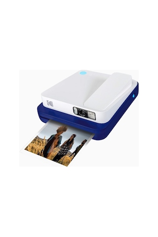 Kodak Smile Classic Bluetooth Lu 16mp Retro Dijital Kamera Ve Yazıcı Büyük Anılar Için Fotoğraf Yazıcısı Mavi