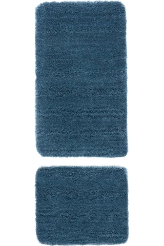 Koza Home Koza Home Segura Peluş Turkuaz Kaydırmaz Taban Banyo Paspası Turkuaz