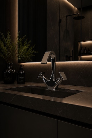 Fontana Fk-1011 Krom Lavabo Bataryası Şık Modern Tasarım Krom Batarya