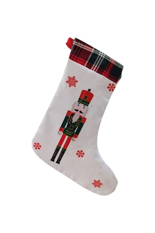 40 Cm Yılbaşı & Christmas Desenli Dekoratif Hediye Kesesi, Noel Ç