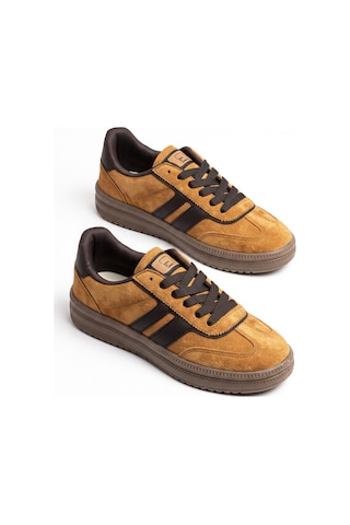 V.S.H Velvet Rota Kadın Camel-siyah Sneaker Spor Ayakkabı - Kadın Günlük Ayakkabı-2524
