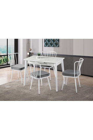 Melisa Buse Mdf Açılır Mutfak Masa Takımı 60x100