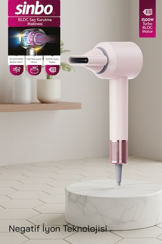 Sinbo Shd-1740 Bldc Saç Kurutma Makinesi - Şampanya Pembe