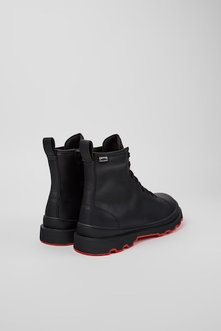 Camper Brutus Hydroshield Erkek Siyah Deri Orta Boy Bot-11443 Siyah