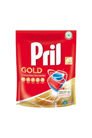 Pril Gold 45 Yıkama Bulaşık Makinesi Deterjanı Tableti