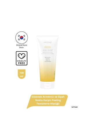 Apothe Baku-kaol Brightening Scrub Cleanser 100 Ml Gözenek Arındırıcı Ve Siyah Nokta Karşıtı Köpüğü Apt015