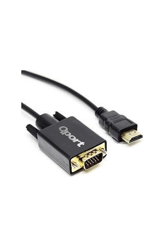 Qport Q-hvg18 Hdmı To Vga Çevirici Kablo 1.8 Mt
