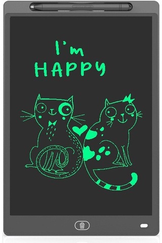 8,5 İnç Lcd Işık Enerjisi Kara Tahta Erken Eğitim Siyah Tek Ekran Yüksek Parlaklık Yazı Tahtası Siyah