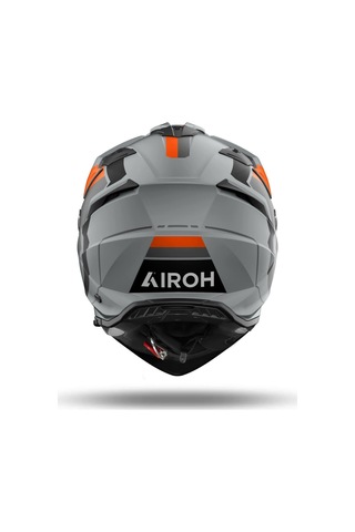 Airoh Bandit Horn Motosiklet Kaskı Gri - Turuncu