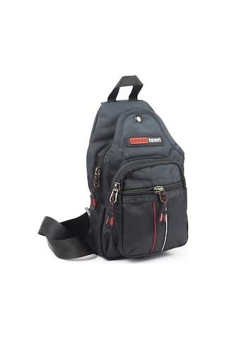 İmaks Küçük Boy Çokgözlü Günlük Çapraz Göğüs El Ve Omuz Çantası Unisex Body Bag Siyah 955 Siyah - Kırmızı