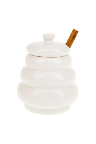 Nouvelle "naturel" Kaşıkla Bal Kabı, 380 Ml 163874536 Beyaz