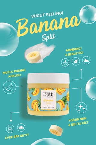Nemlendirici Ve Arındırıcı Shea Vücut Peelingi - Muz Aromalı 300g