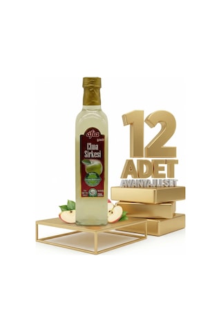Afia Elma Sirkesi Cam Şişe 12x500 Ml